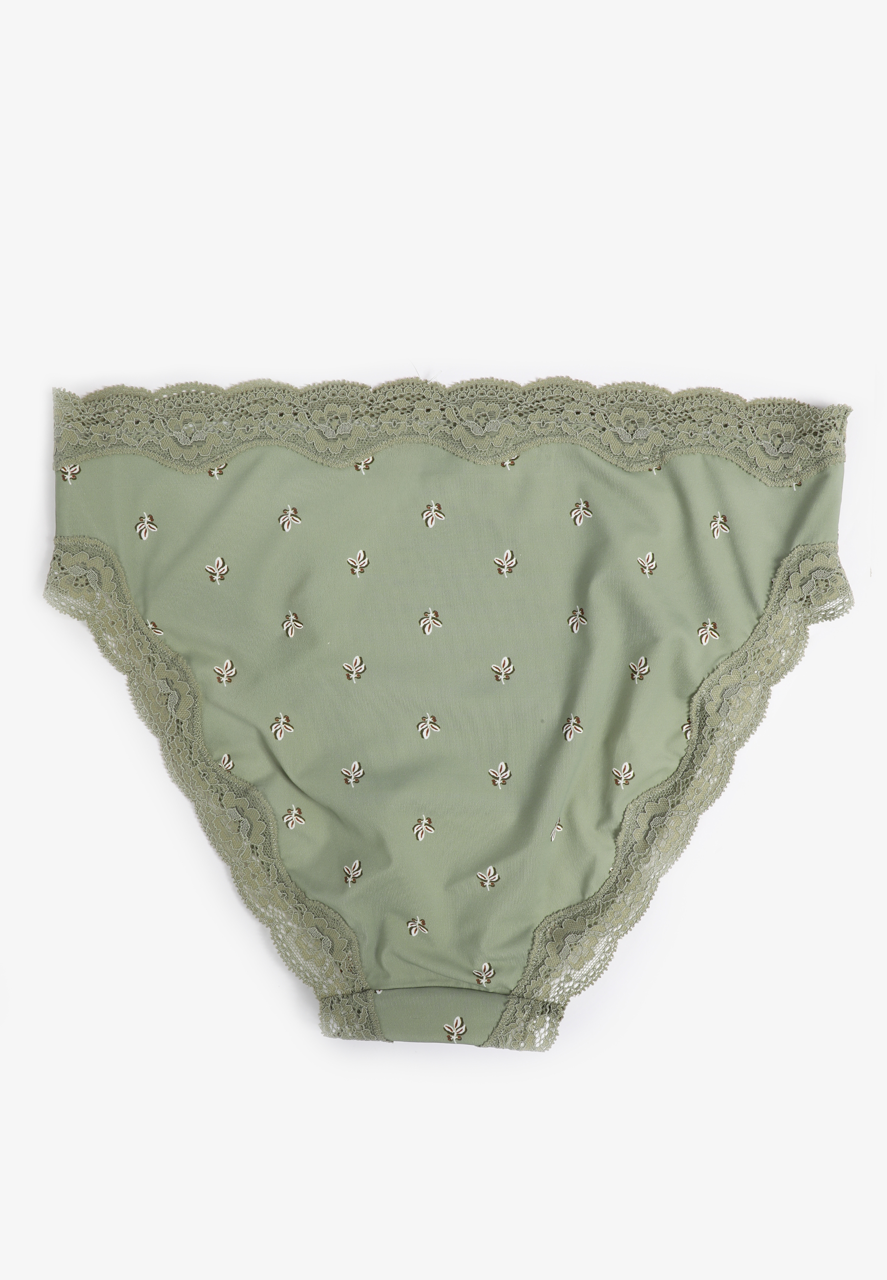 True Stretch High Waist Jersey Floral Bikini Panty, C2199, large