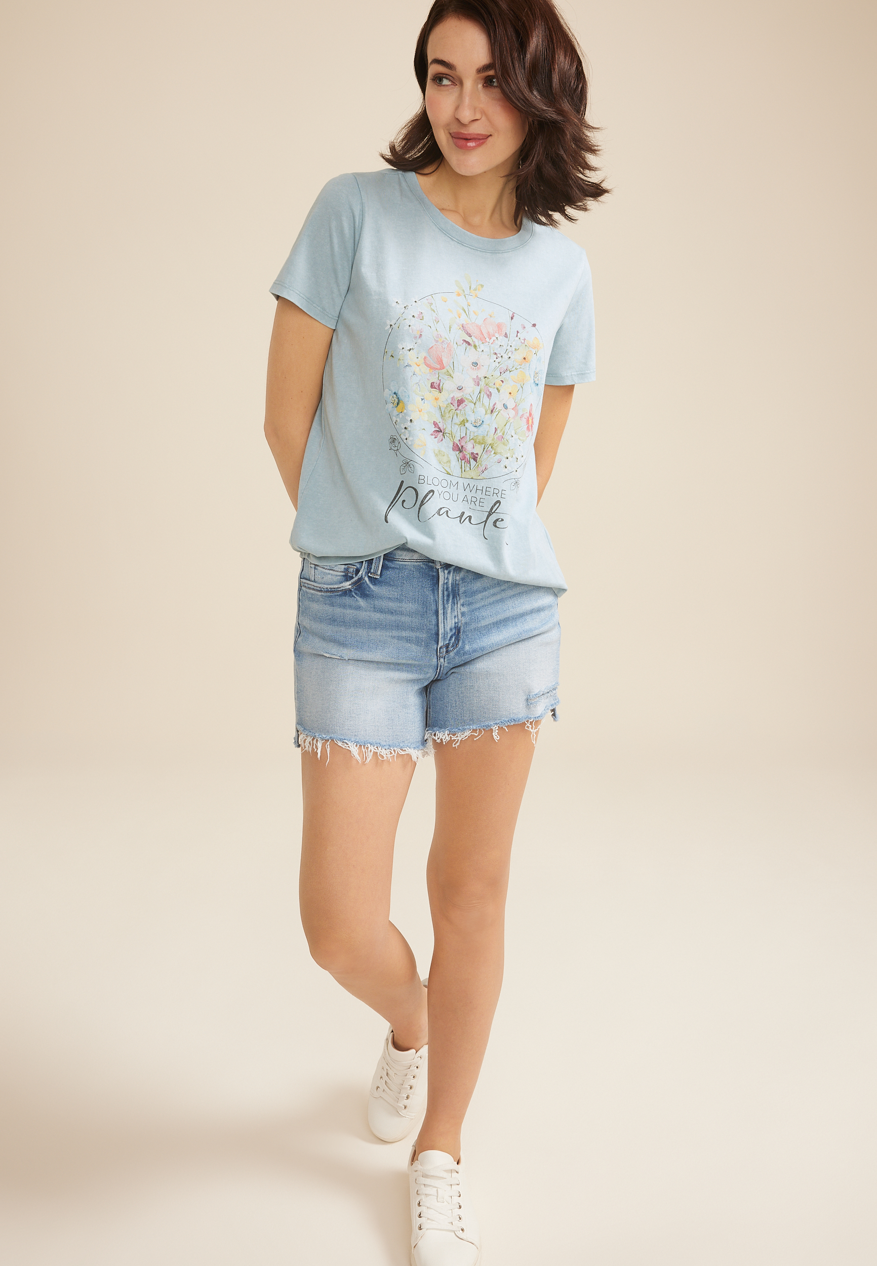Bloom Where You Are Planted Classic Fit Graphic Tee, C9820, large