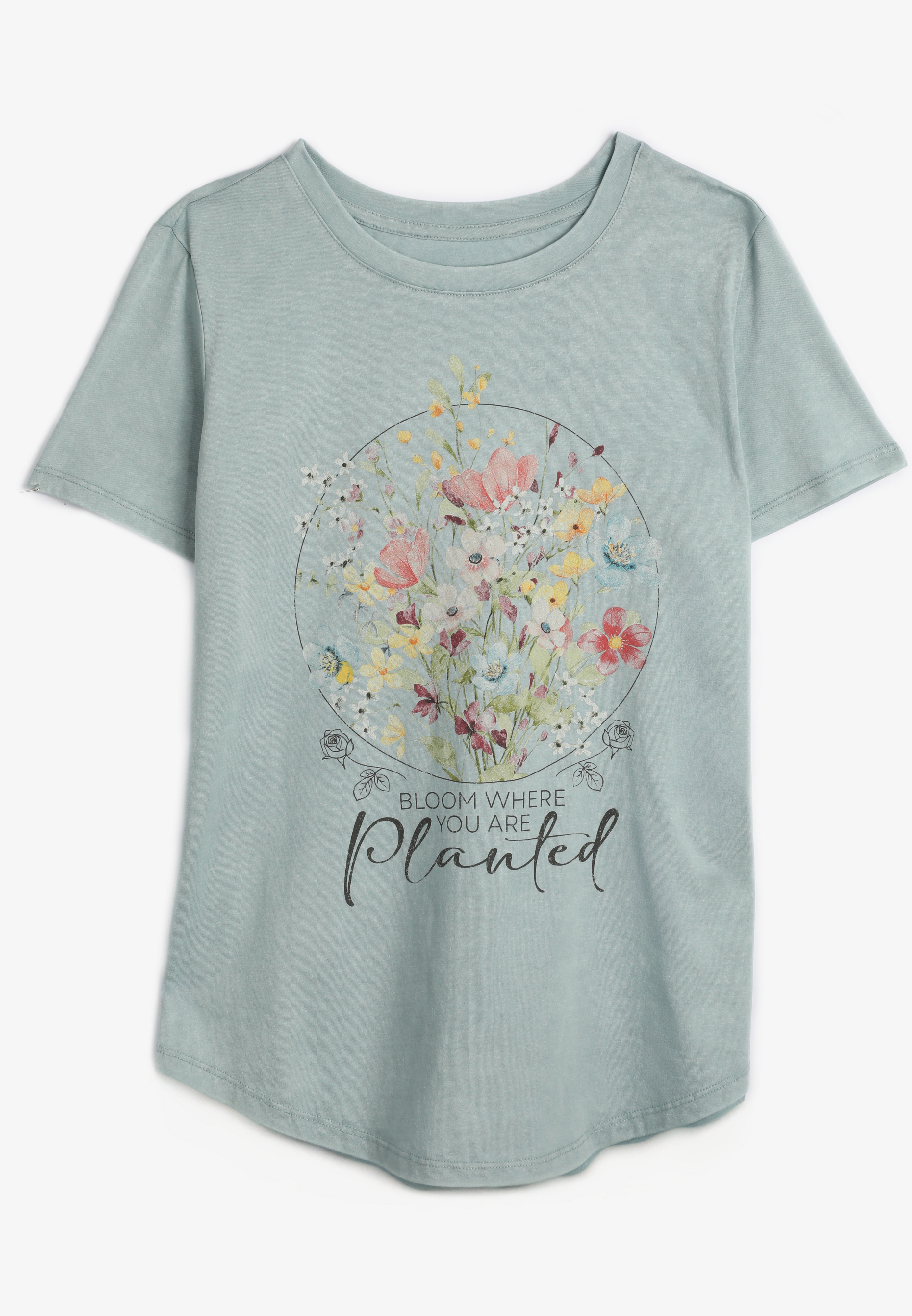 Plus Size Bloom Where You Are Planted Classic Fit Graphic Tee, C9820, large