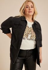 Plus Size MTV Classic Fit Graphic Tee, C2789, small