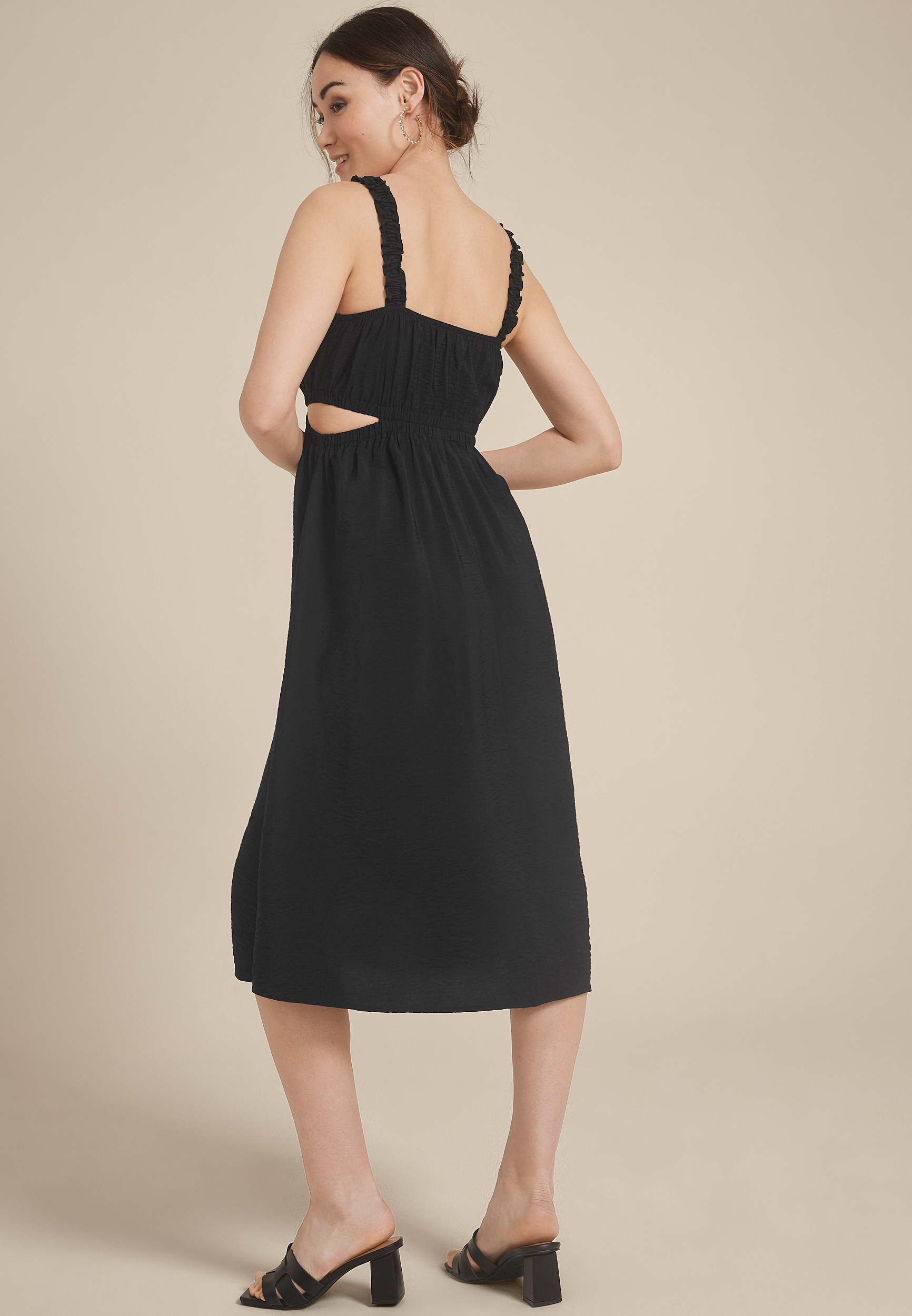 Bare Side Cut Out Midi Dress, C106, large
