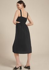 Bare Side Cut Out Midi Dress, C106, small