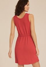 24/7 Bare Henley Wavy Rib Dress, C9200, small