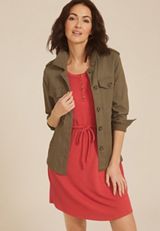 24/7 Bare Henley Wavy Rib Dress, C9200, small