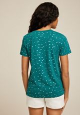 24/7 Dawson Metallic Polka Dot Crew Neck Tee, C9887, small