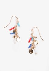 Americana Beaded Drop Earrings, MULTI, small