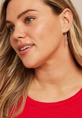 Americana Beaded Drop Earrings, MULTI, small