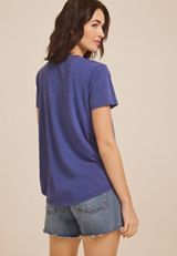 Americana Rhinestone Flag Classic Fit Graphic Tee, C1149, small