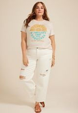 Plus Size Be The Sunshine Classic Fit Graphic Tee, C3363, small