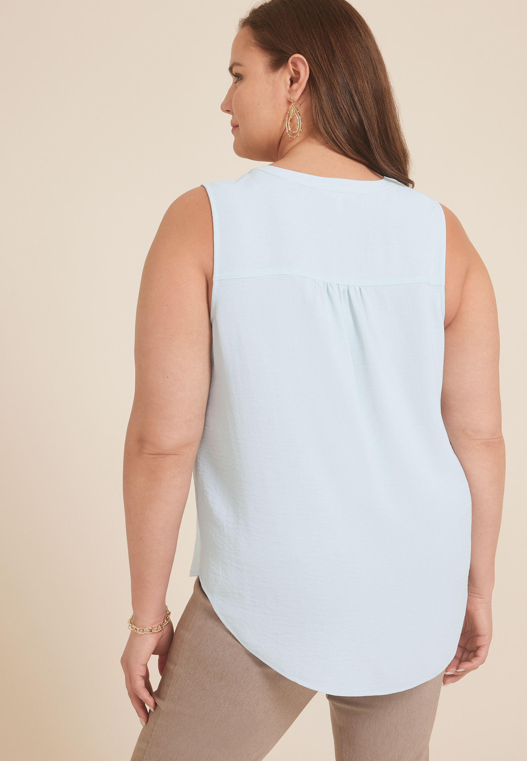 Plus Size Atwood Tank Tops, BALLAD BLUE, large