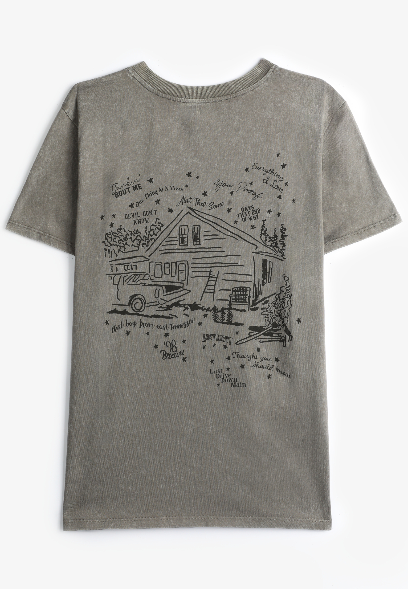 Morgan Wallen Oversized Fit Graphic Tee, C829, large
