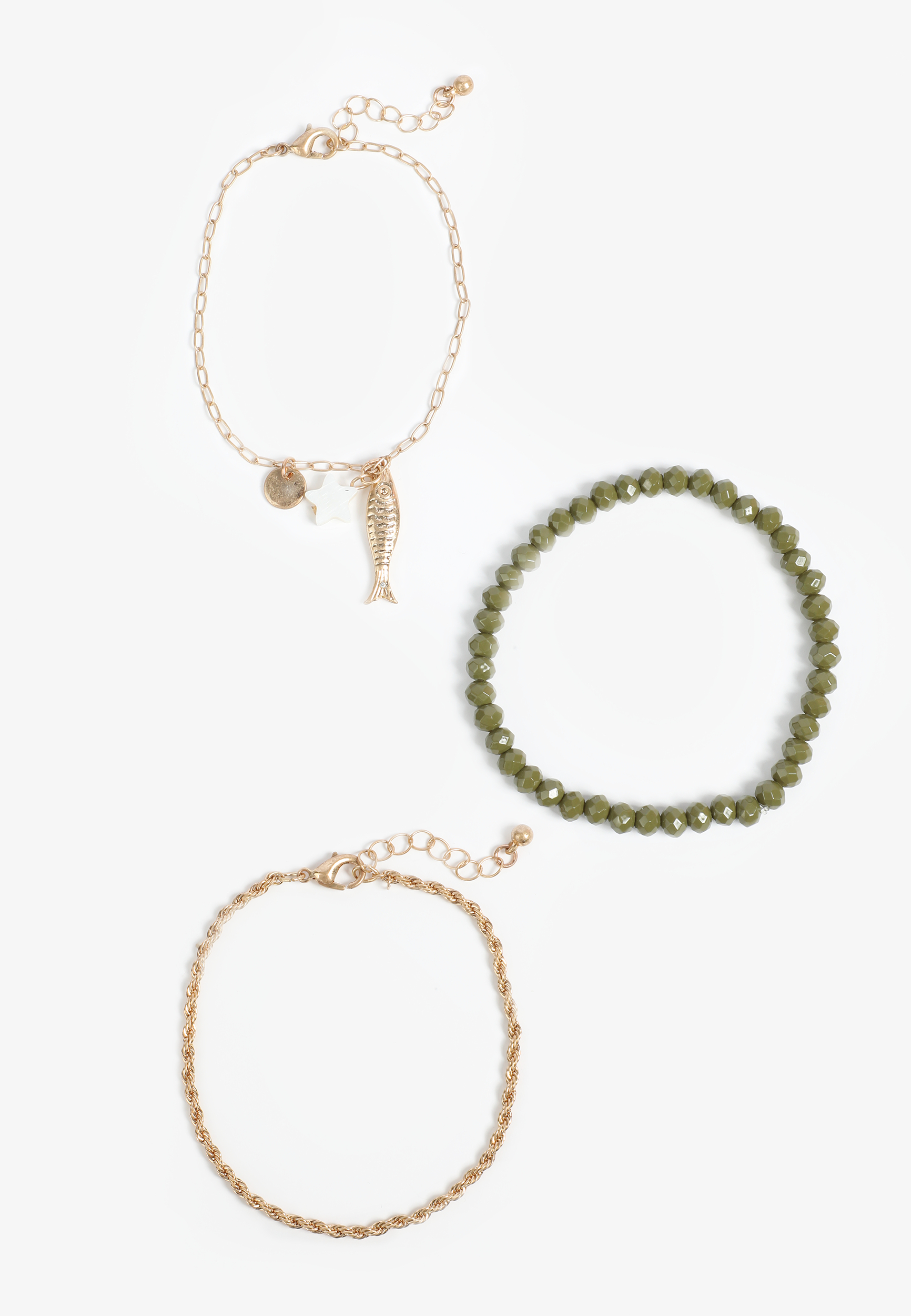 Gone Fishing Charm 3 Pack Bracelet Set, C605, large