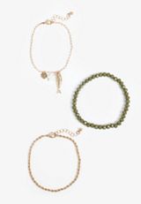 Gone Fishing Charm 3 Pack Bracelet Set, C605, small
