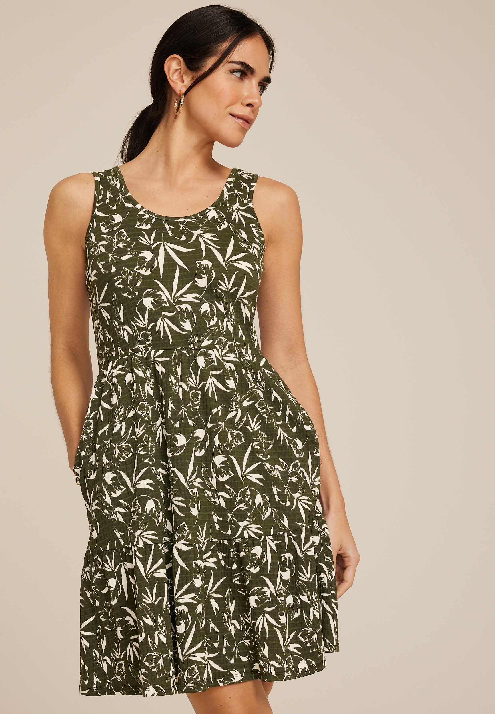 24/7 Knit Tiered Mini Dress