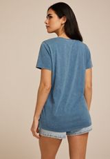 Catch Me At The Lake Classic Fit Graphic Tee, WASHED NAVY, small