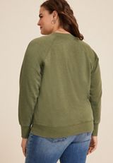 Plus Size Longhorn Relaxed Fit Sweatshirt, C7449, small