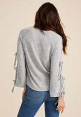 Tie Bell Sleeve Top, C151, small