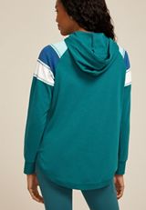 Textured Colorblock Hoodie, C9887, small