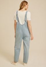 Scoop Neck Denim Overalls, C2806, small