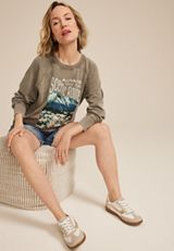 Always Take The Scenic Route Relaxed Fit Sweatshirt, C1928, small