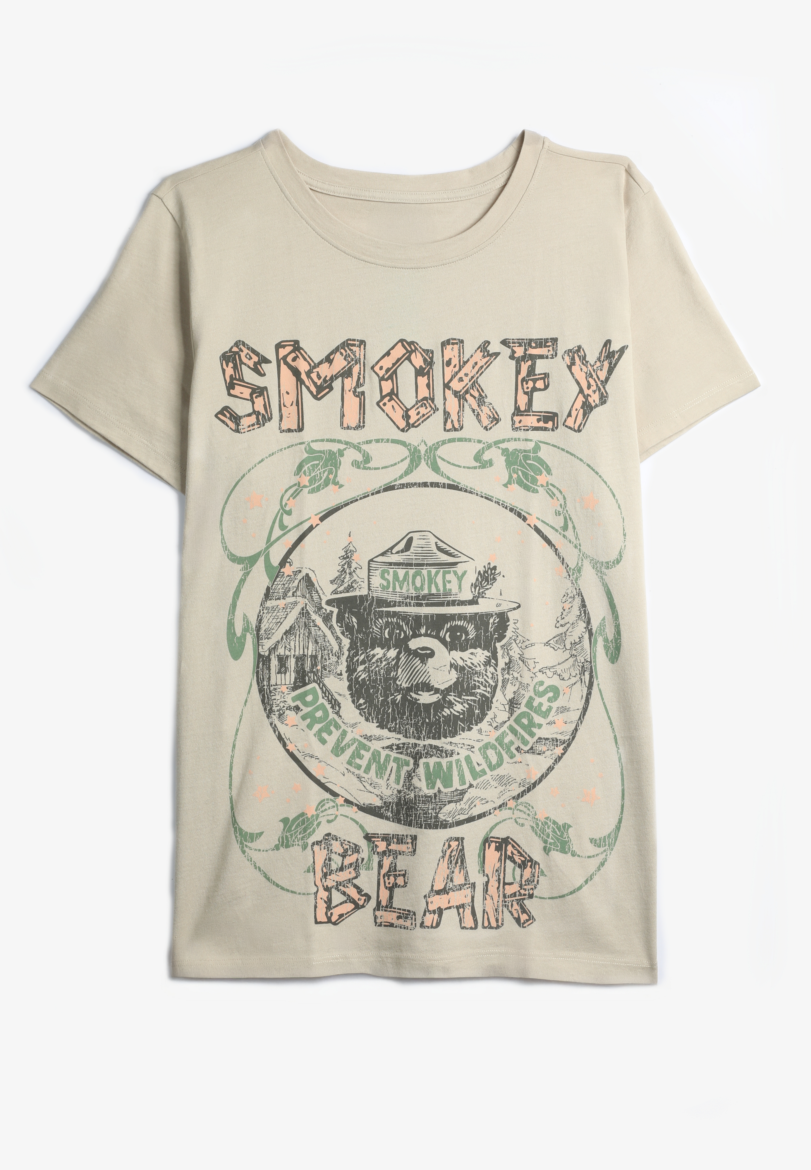 Smokey Bear Relaxed Fit Graphic Tee, , large