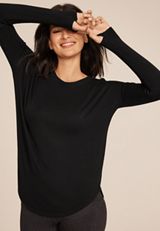 Brushed Ribbed Tunic Top, C106, small