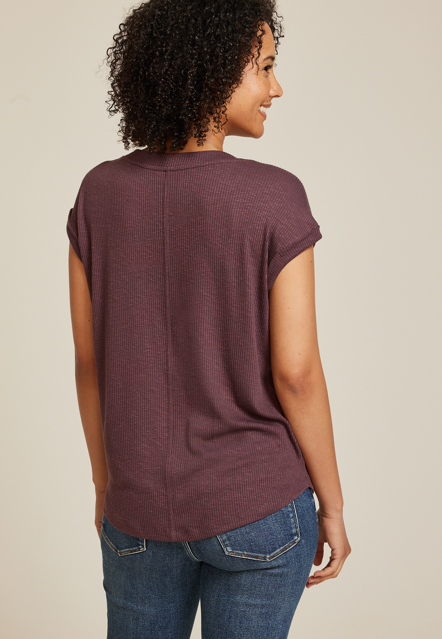 24/7 Berkley V Neck Tee, C7176, large