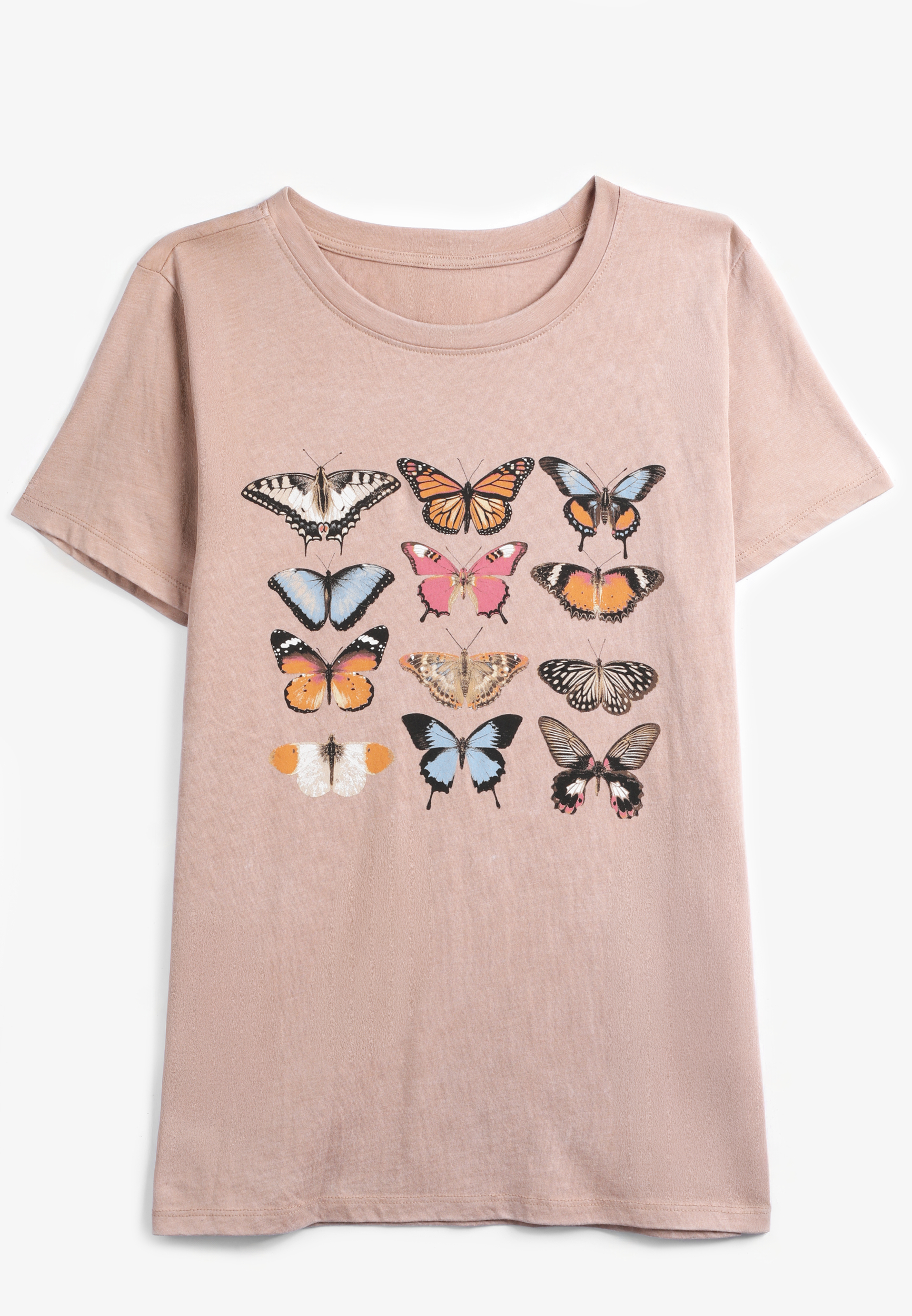 Stacked Butterfly Classic Fit Graphic Tee, C2996, large