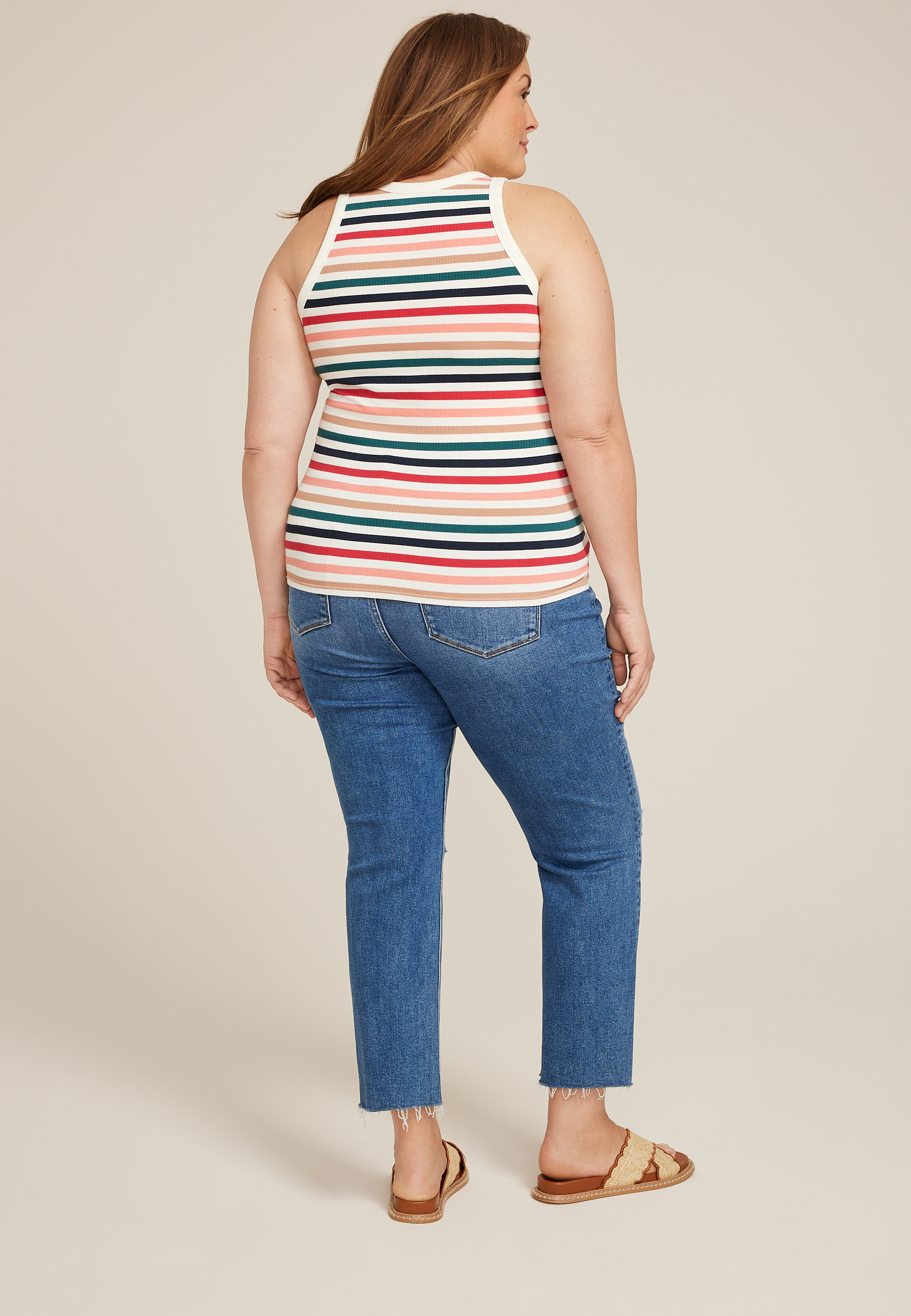 Plus Size 24/7 Highline Striped Tank Top, C1524, large