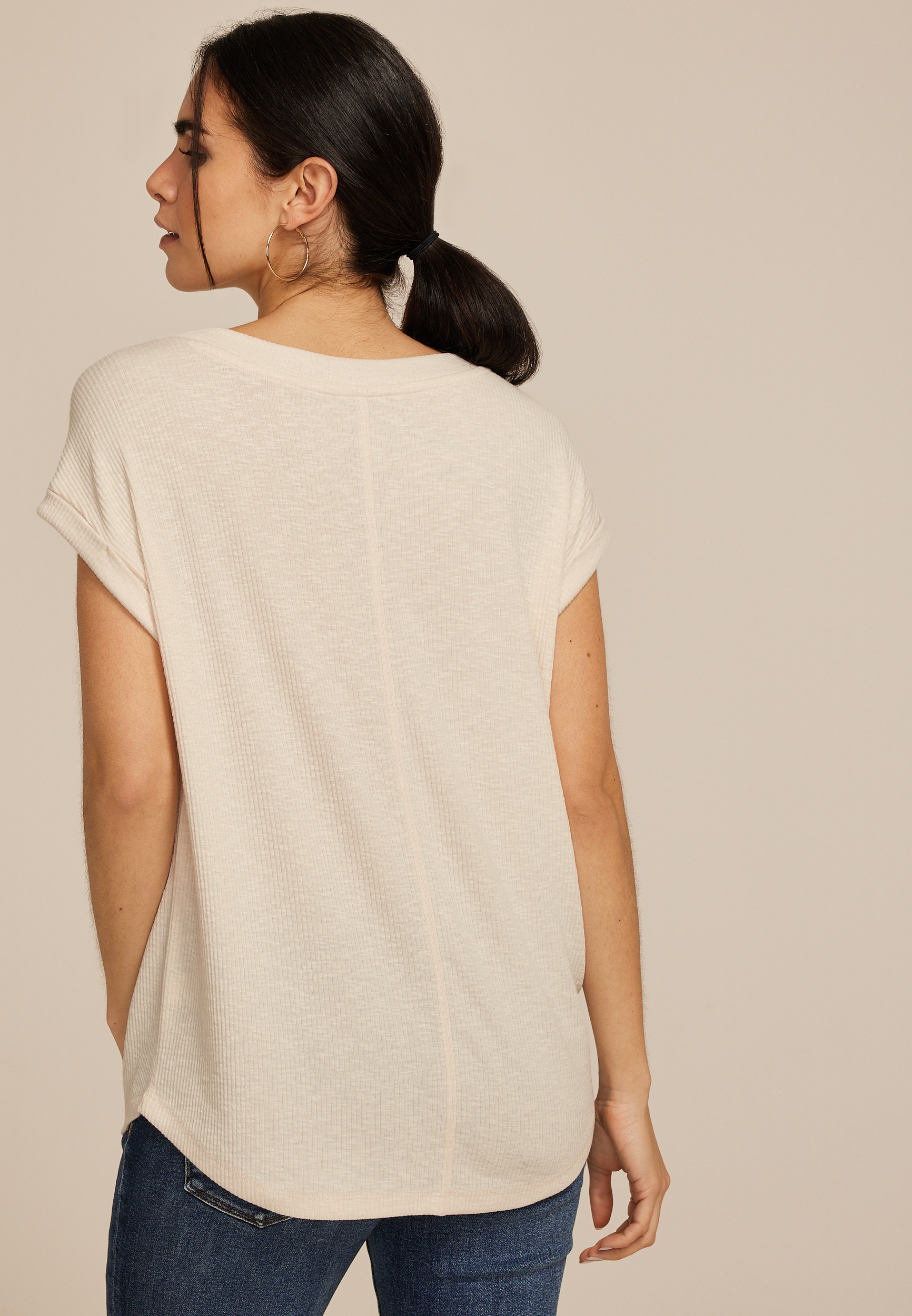 24/7 Berkley V Neck Tee, C2445, large