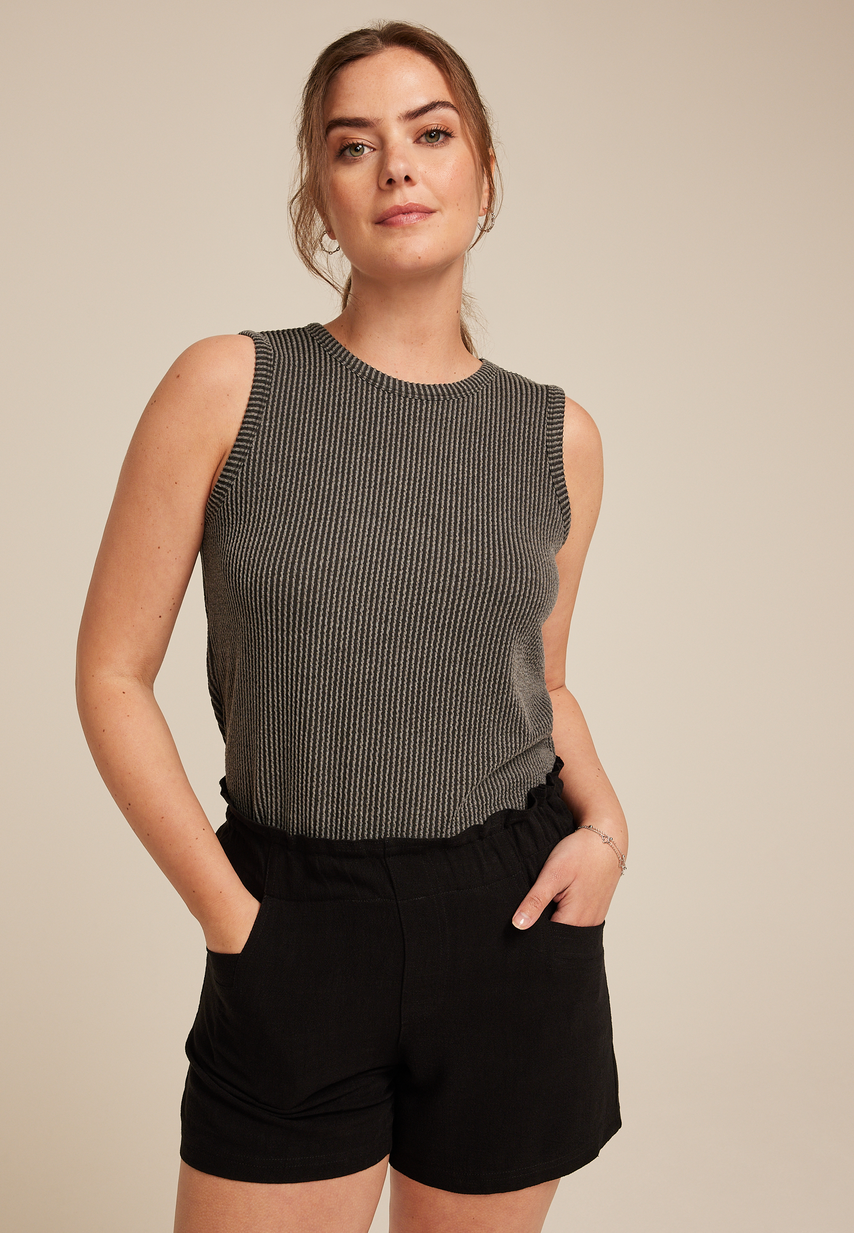 24/7 Wavy Ribbed Tank Top
