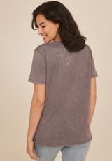 Good Moms Say Bad Words Oversized Fit Graphic Tee, GRAY, small