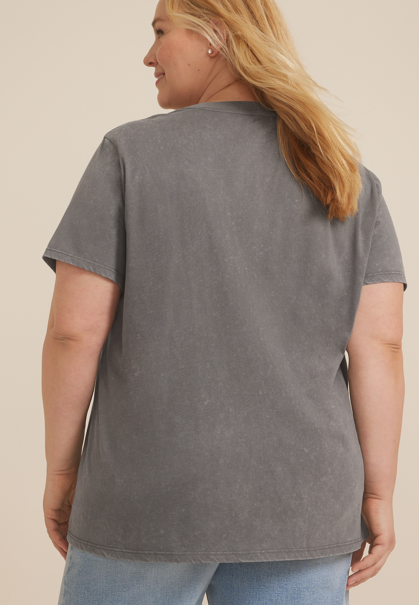 Plus Size Good Moms Say Bad Words Oversized Fit Graphic Tee, C829, large