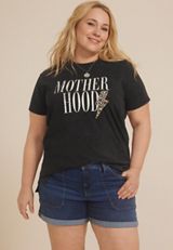 Plus Size Mother Hood Relaxed Fit Graphic Tee, C106, small
