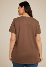 Plus Size Country Roads Classic Fit Graphic Tee, BROWN, small