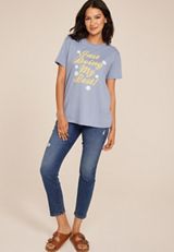 Just Doing My Best Oversized Fit Graphic Tee, , small