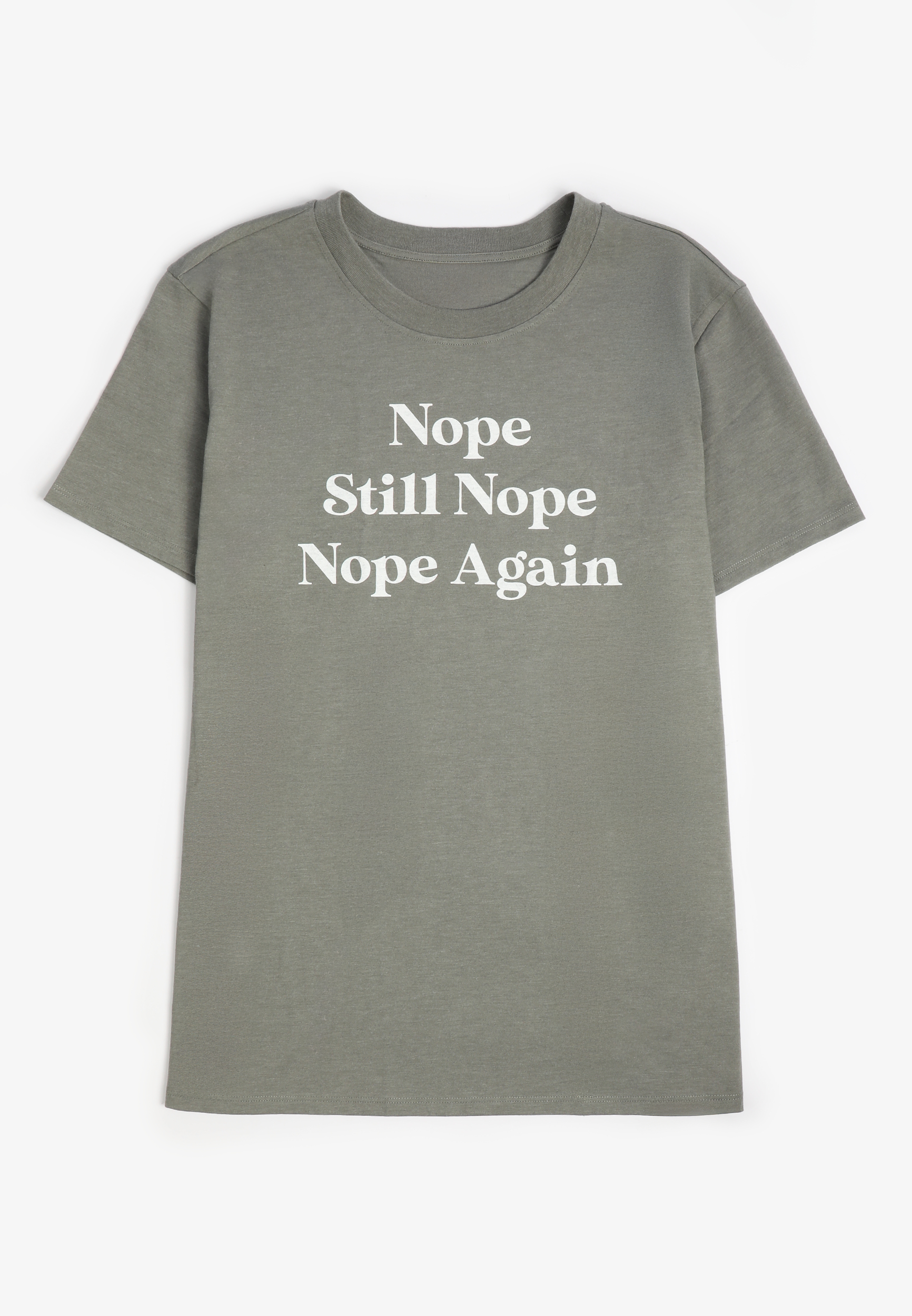 Nope Still Nope Nope Again Oversized Fit Graphic Tee, C3499, large