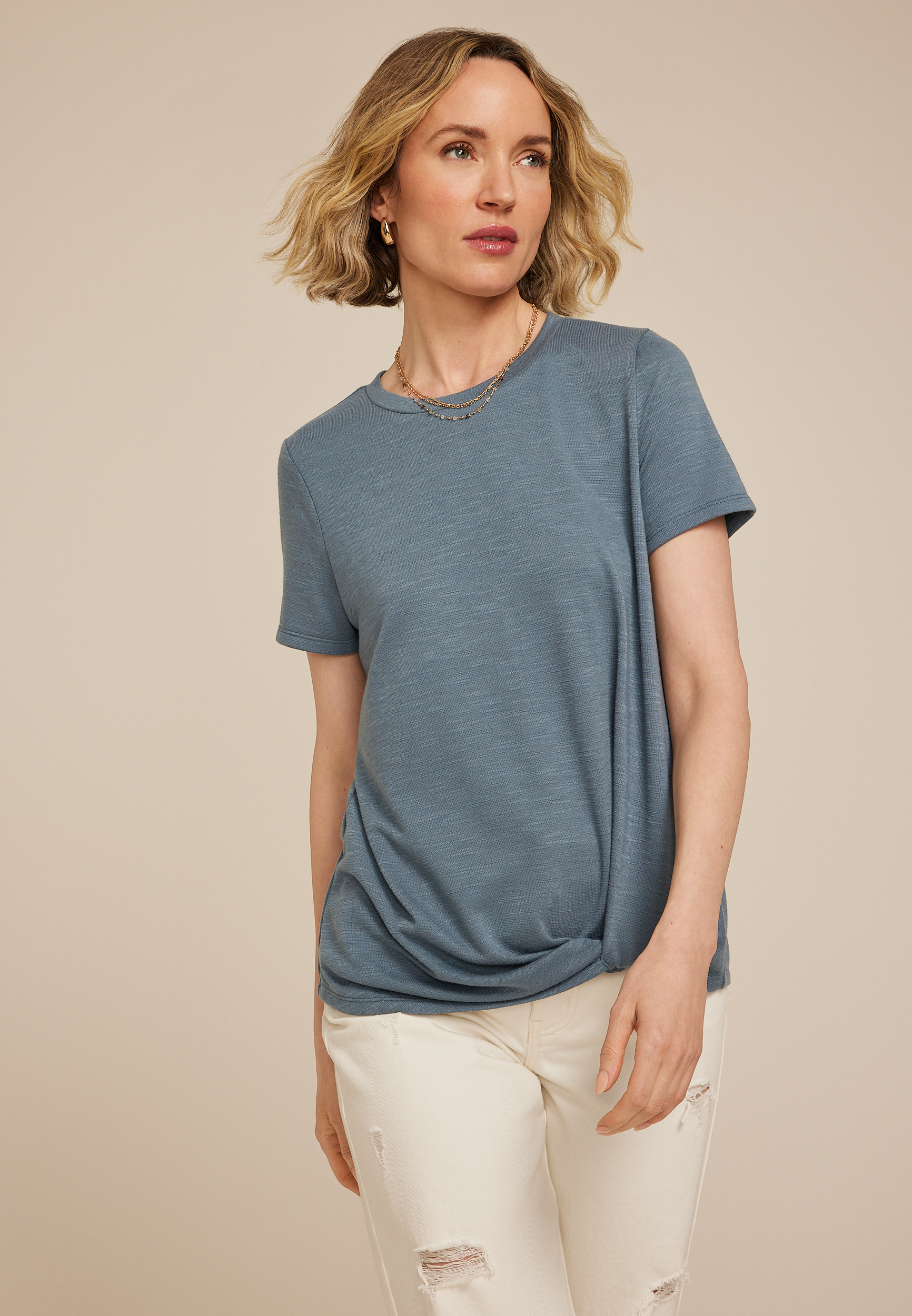 24/7 Austin Knot Hem Tee