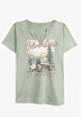 Plus Size Adventure Is Out There Classic Fit Graphic Tee, ICED SPRUCE, small