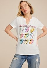 The Rolling Stones Classic Fit Graphic Tee, SOFT WHITE, small