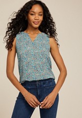 Floral Tiered Short Sleeve Blouse