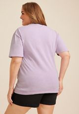 Plus Size Probably Late For Something Relaxed Fit Graphic Tee, C892, small