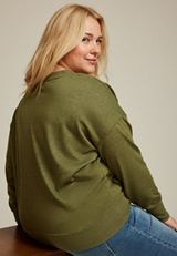 Plus Size Embroidered Floral Sweatshirt, C9161, small