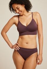 True Stretch Seamless Cinched Front Bralette, , small
