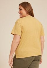 Plus Size Stay Humble And Kind Relaxed Fit Graphic Tee, GOLDEN WHEAT, small