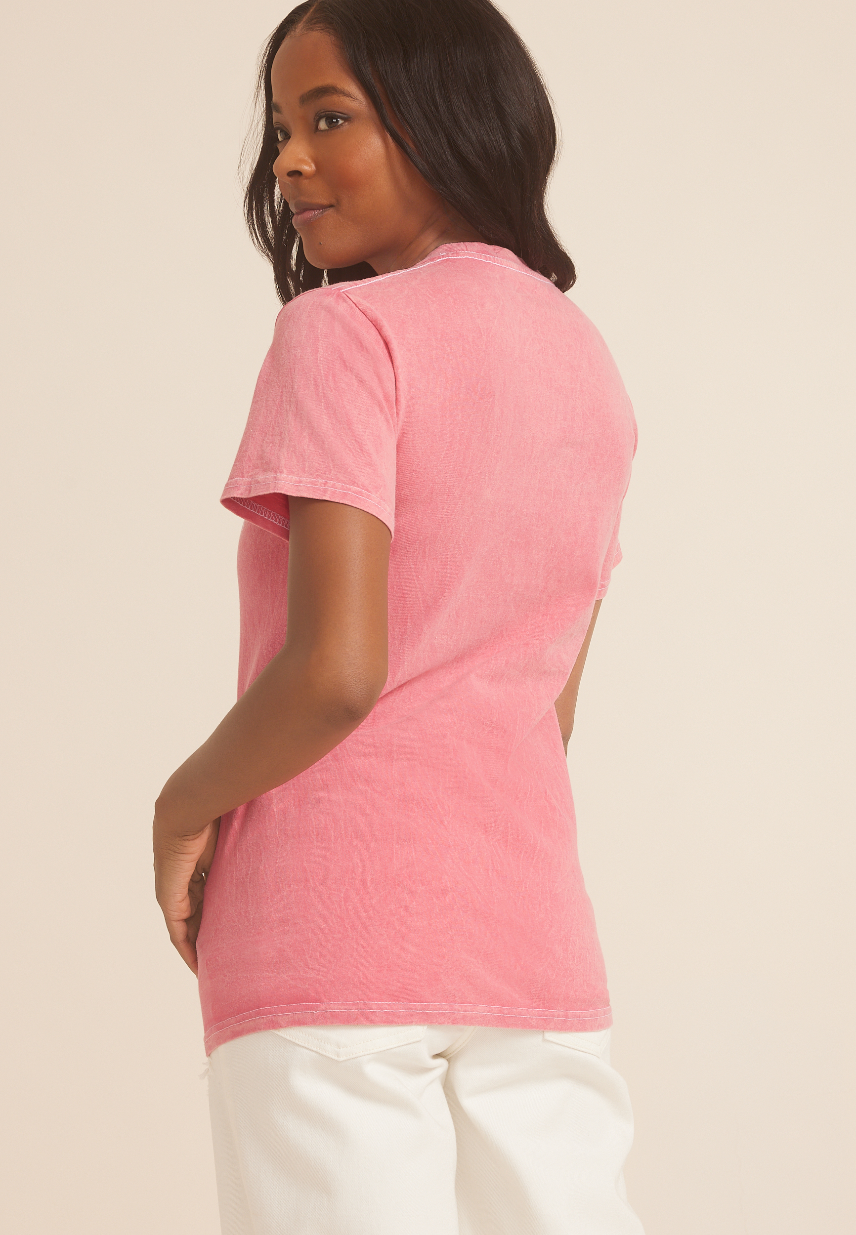 Spread Sunshine Not Shade Relaxed Fit Graphic Tee, CORAL, large