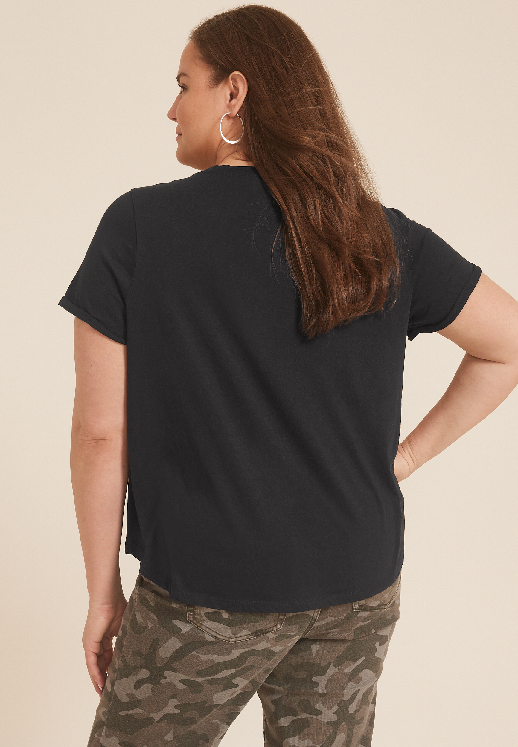 Plus Size Baseball Mom Classic Fit Graphic Tee, , large