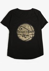 Plus Size Basketball Mom Classic Fit Graphic Tee, C106, small