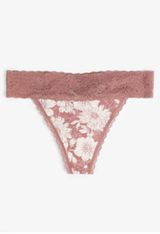 Simply Comfy Cotton Floral Thong Panty, , small