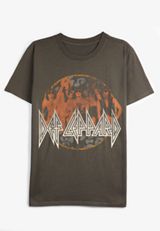 Def Leppard Oversized Fit Graphic Tee, C1928, small